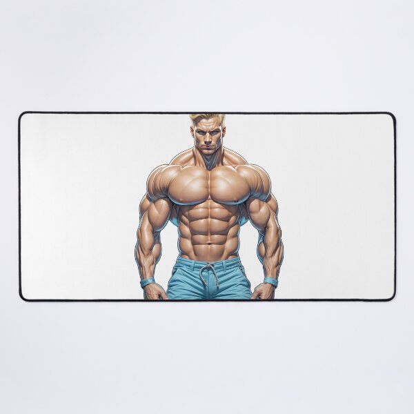 Item preview, Ultra Muscular Bodybuilder Sticker – Bold Fitness Art #121 designed and sold by ForeverPrintsOK.