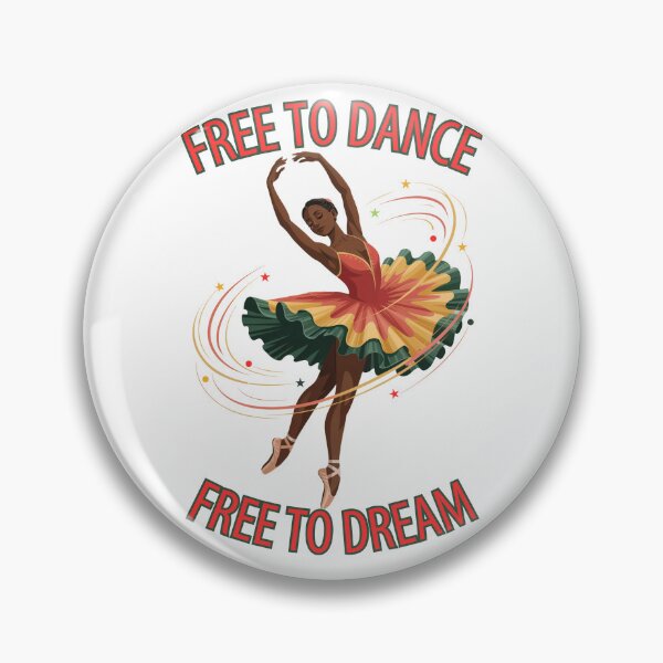 Item preview, Free To Dance. Free To Dream: Juneteenth Black Ballerina Empowerment Art designed and sold by elynne9.