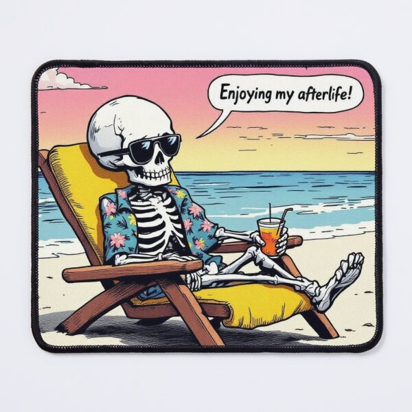 Item preview, Skeleton Vacation – Enjoying My Afterlife designed and sold by SwedishValhalla.