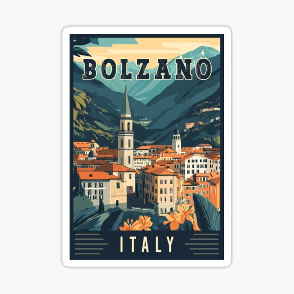 Item preview, Experience Northern Italy Alpine Town of Bolzano in Italy - Travel Art designed and sold by turtlestart.