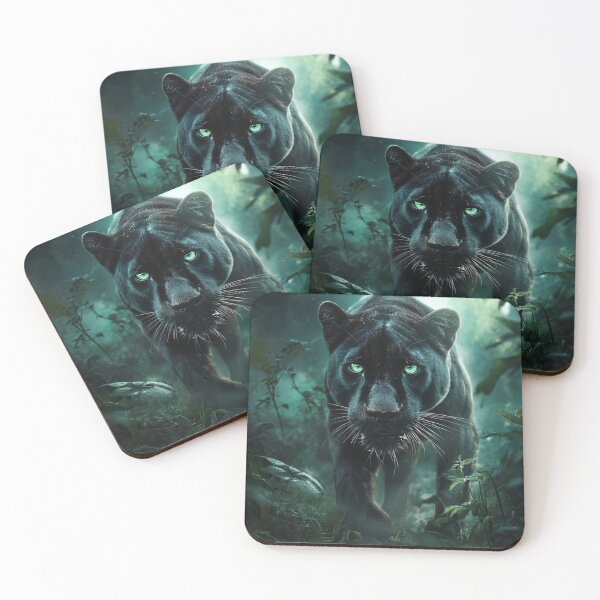 Item preview, Mysterious black panther in the jungle designed and sold by Vision-Vibe.