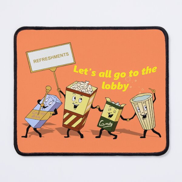 Item preview,  Let's all go to the lobby (yellow letters) designed and sold by CTBinDC.