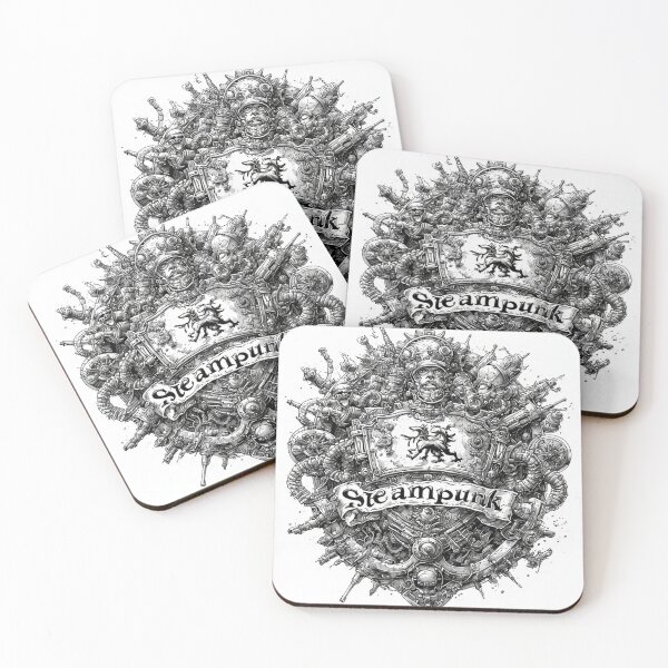 Item preview, A coat of arms with the word Steampunk written on it designed and sold by Conteceres.
