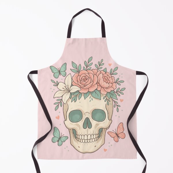 Item preview, Feminine Skull with Butterflies designed and sold by marosz12.