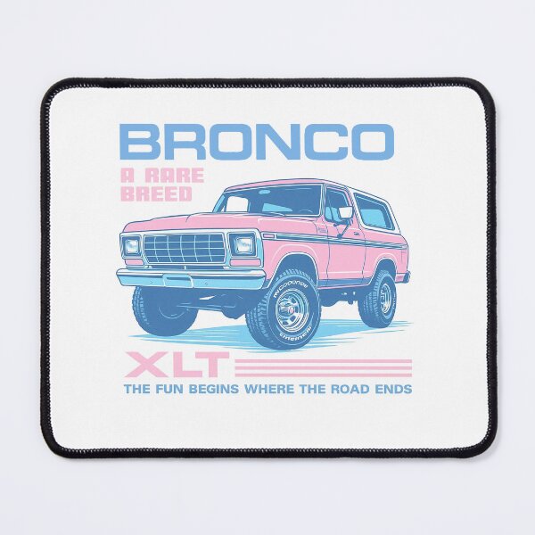 Item preview, 1978 Ford Bronco XLT Retro Off-Road Classic in Pastel Pink and Blue designed and sold by TheArtOfCar.