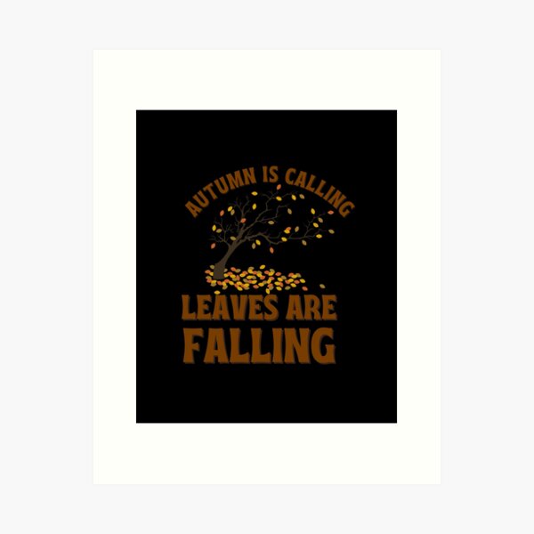 Item preview, Autumn Whispers Falling Leaves Serenity designed and sold by Zakrytos ★★★★★.