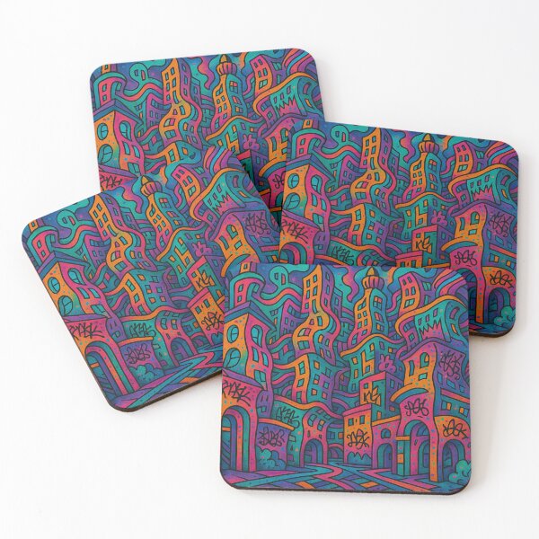 Item preview, Dream Grid Metropolis Best-selling design Premum quality viral drop reloaded Iphone Case designed and sold by Imaginarium of Chaos falcon88 .