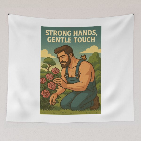 Item preview, Strong Hands, Gentle Touch | Funny Gardening Shirt for Men designed and sold by VeroChaos.