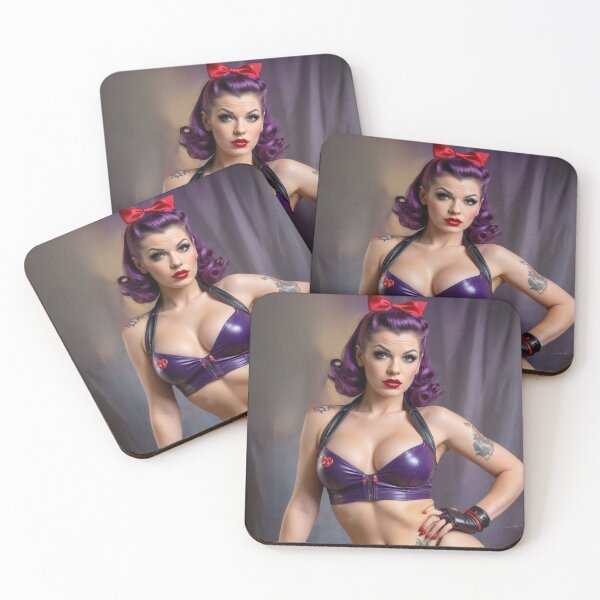 Item preview, 1940s Roller Derby Pin Up in Purple designed and sold by MissSaylor.