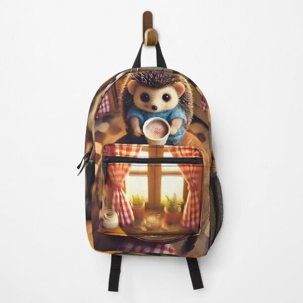 Item preview, A cute little hedgehog prepares churros in the air fryer designed and sold by _RudeMango.