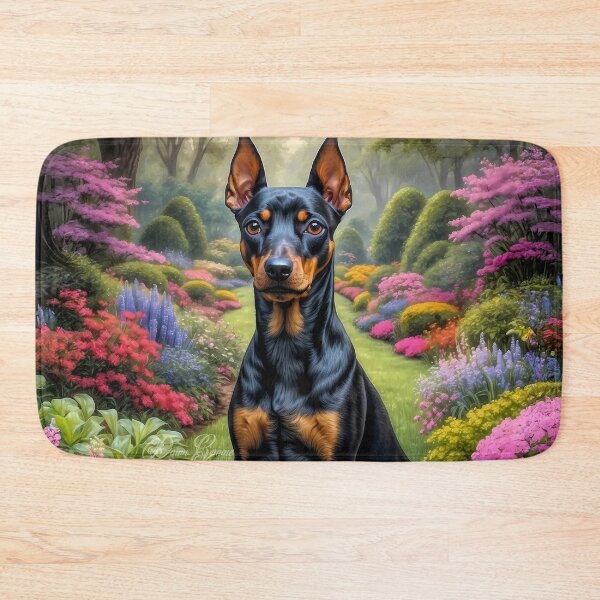Item preview, Nala Manchester Terrier Dog Portrait Painting designed and sold by Heart and Soul Studio.