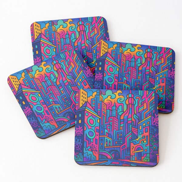 Item preview, Kaleido City Mirage Best-selling design Premum quality viral drop reloaded Iphone Case designed and sold by Imaginarium of Chaos falcon88 .