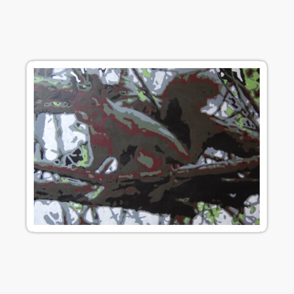 Squirrel in The Woods. Sticker