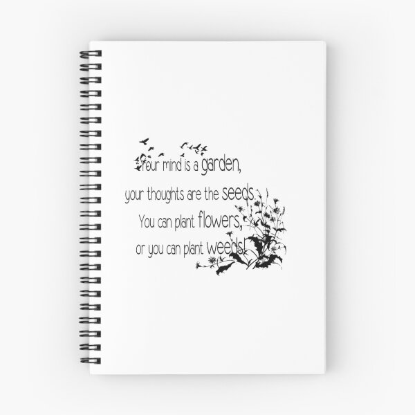 Item preview, Your Mind is a Garden Inspirational Quote designed and sold by countrymouse.