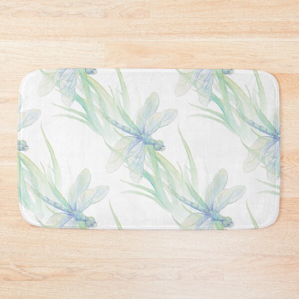 Item preview, Watercolor Dragonfly in Soft Blues & Green art    designed and sold by countrymouse.