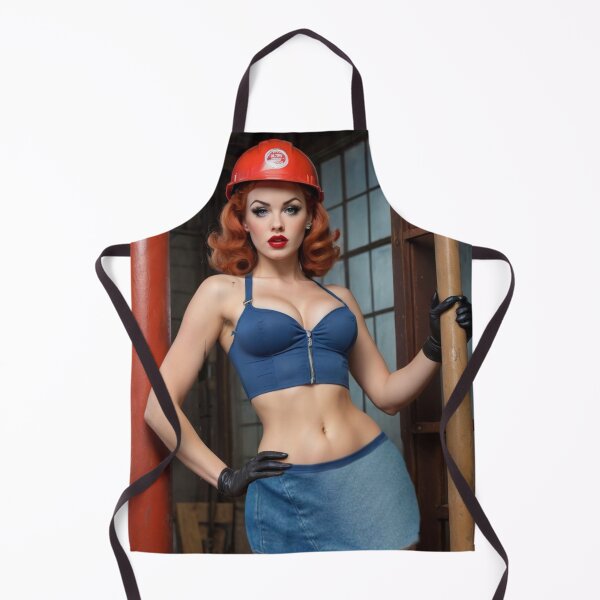 Item preview, Construction Worker Red Head Pin Up designed and sold by MissSaylor.