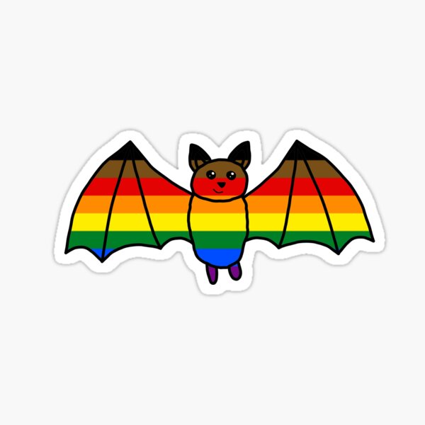 Item preview, Cute Philadelphia Pride Flag Bat designed and sold by ChloeCosDesigns.