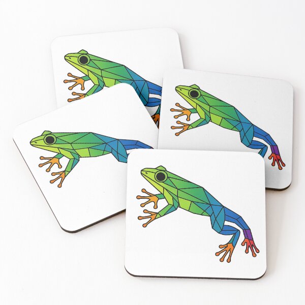 Item preview, Frog (full-body mid-leap) designed and sold by TheWonkyEaselCo.