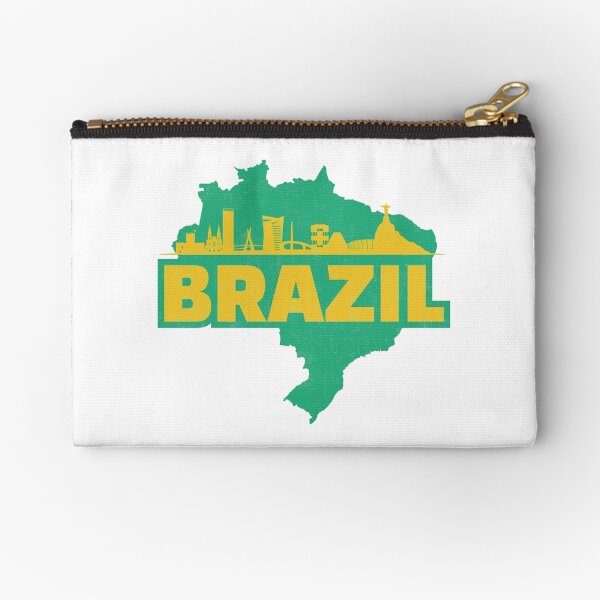 Item preview, Retro Brazil Map and Skyline designed and sold by UNK-Fatigues.