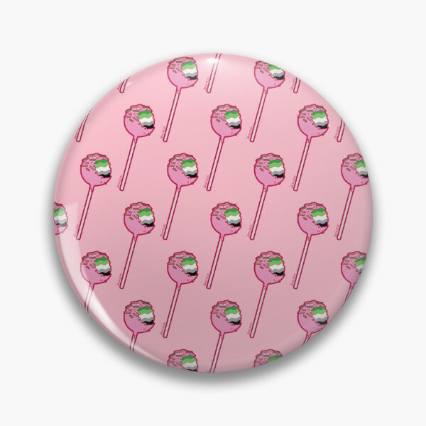 Item preview, CakePop LGBTQ+ Pride Month Strawberry Aromantic designed and sold by DianubisArt.