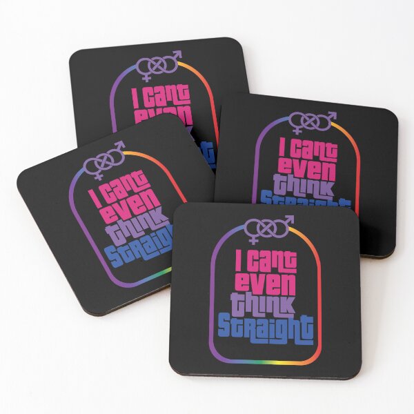 Item preview, Can't Think Straight  logo - bisexual Colors  |  LGBTQ PRIDE  designed and sold by What you are is Beautiful.