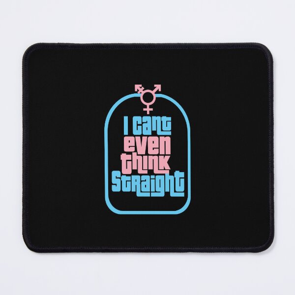 Item preview, Can't Think Straight logo - Trans Colors | LGBTQ PRIDE designed and sold by What you are is Beautiful.