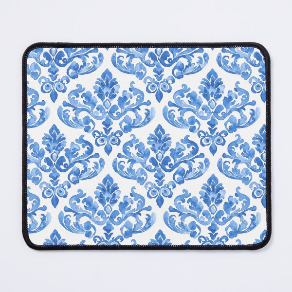 Item preview, Blue & White Chinoiserie Damask designed and sold by SezzyDesigns.