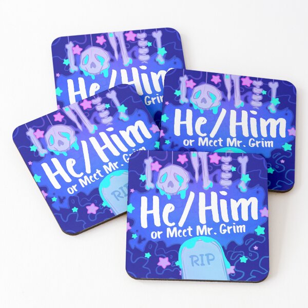 Item preview, He/Him or Meet Mr. Grim designed and sold by evocaitart.