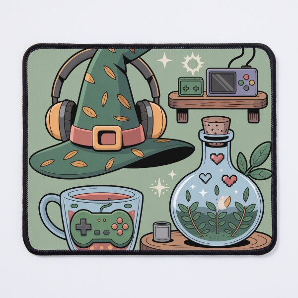 Item preview, Botanical Gamer Girl designed and sold by Eva Kiseleva.