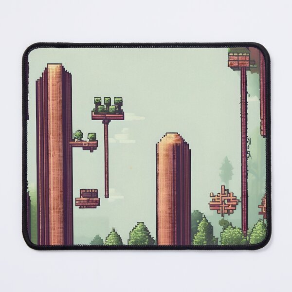 Item preview, Pixelated Village Abstract Art designed and sold by Esterlane.