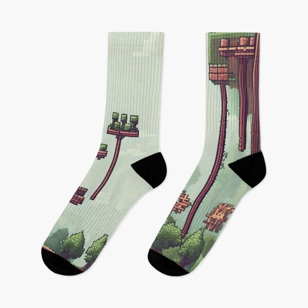 Item preview, Pixelated Village Abstract Art designed and sold by Esterlane.