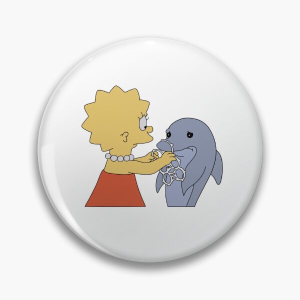 Artikelvorschau, Lisa Simpson hilft einem Delfin entworfen und verkauft von WillowTreeArt.