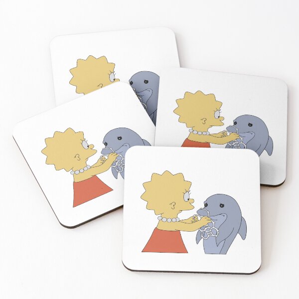 Artikelvorschau, Lisa Simpson hilft einem Delfin entworfen und verkauft von WillowTreeArt.