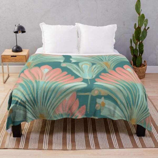 Item preview, Retro Pastel Floral Fan Pattern Design designed and sold by TheOctopusRage.