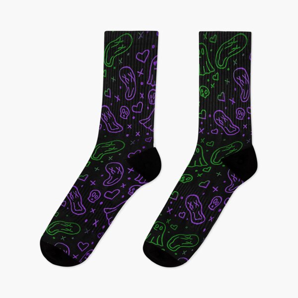 Item preview,  Cute Spooky Doodle(Green & Purple) designed and sold by ErynImagination.