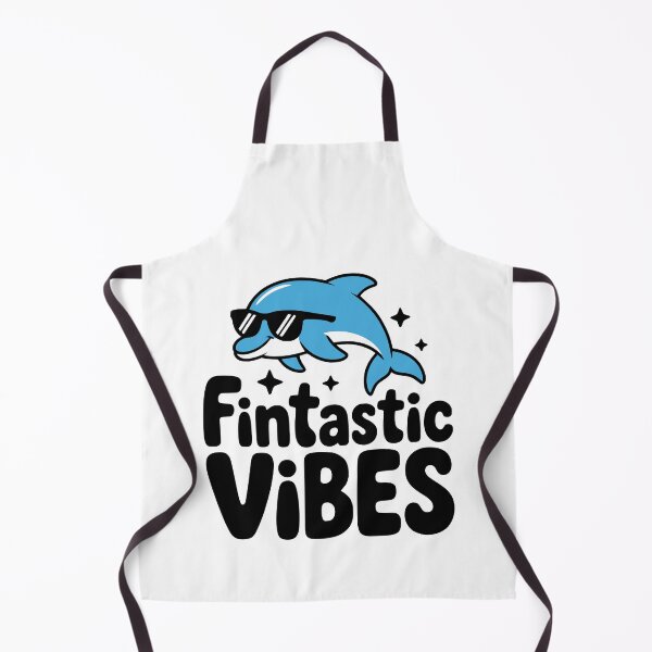 Item preview, Fintastic Vibes! Cute Dolphin Pun designed and sold by PMCreative.