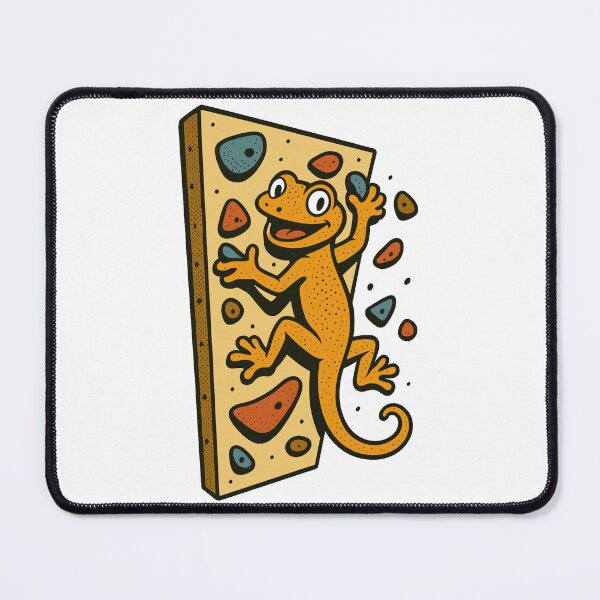 Artikelvorschau, Bouldern Gecko Echse Klettern Retro Geschenk entworfen und verkauft von Pineapple-Tree.