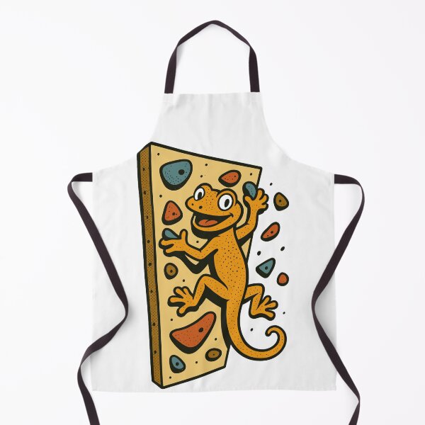 Item preview, Bouldering Gecko Lizard Climbing Retro Gift designed and sold by Pineapple-Tree.