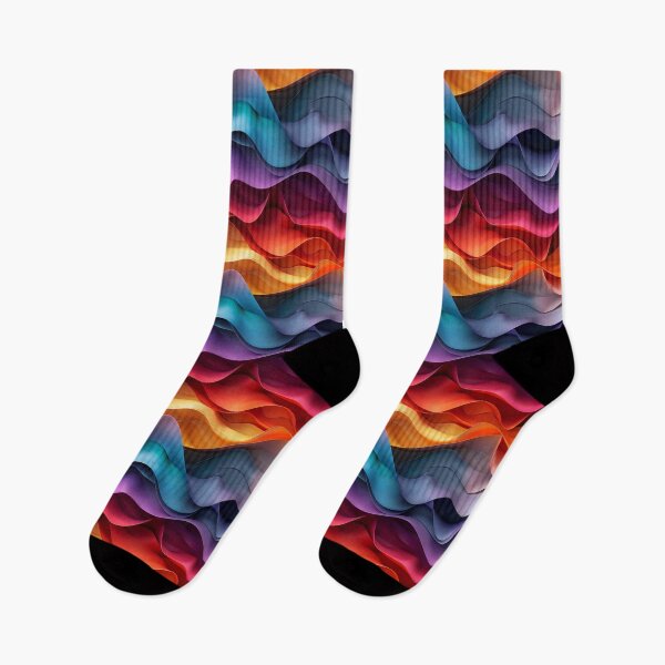 Item preview, Abstract Wavy Gradient Layers in Warm and Cool Tones designed and sold by NTGUILTY.