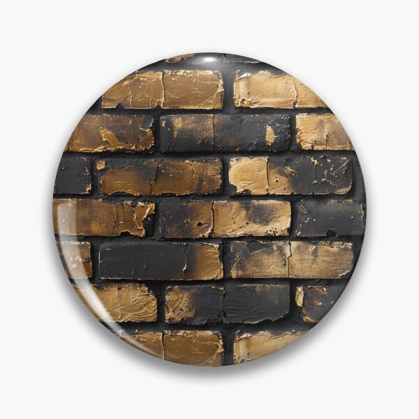 Item preview, Distressed Gold and Black Painted Brick Wall designed and sold by NTGUILTY.