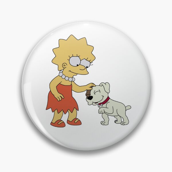 Artikelvorschau, Lisa Simpson streichelt einen Hund entworfen und verkauft von WillowTreeArt.
