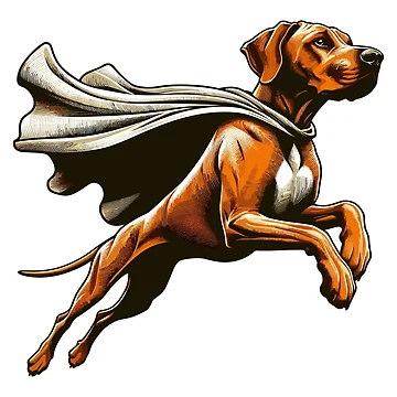 Artwork thumbnail, Super Dog Rhodesian Ridgeback RR Ridgie Gift by Pineapple-Tree