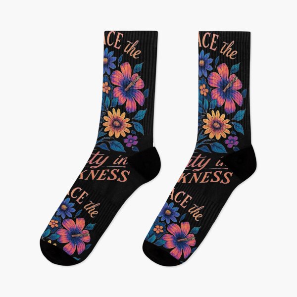 Item preview, Embrace The Beauty in Darkness Floral Skull designed and sold by KTGim.