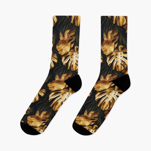 Item preview, Luxurious Golden Tropical Leaves Pattern designed and sold by NTGUILTY.