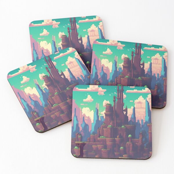 Item preview, Pixelated City Abstract Art designed and sold by Esterlane.