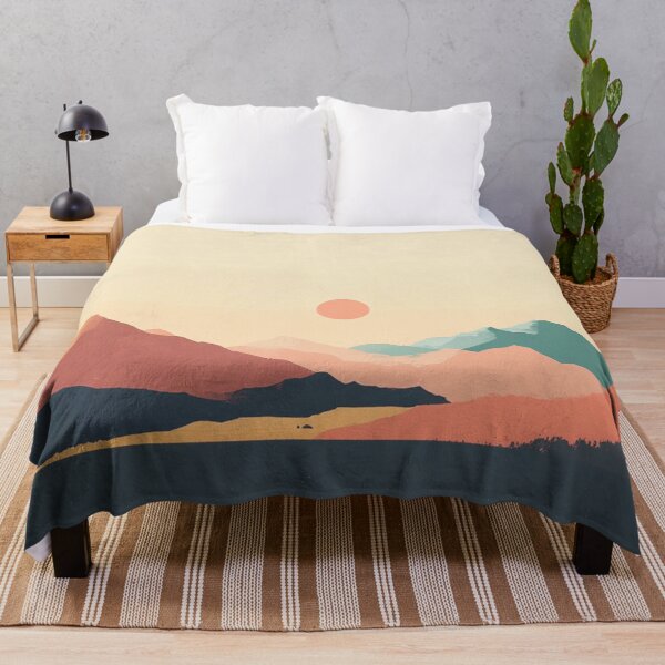 Aperçu de l'œuvre Soft Mountains and sun créée et vendue par Elite Print Studio.