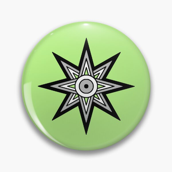 Item preview, Star of Ishtar - Agender Pride Edition designed and sold by CaffeineCraftedCreations.