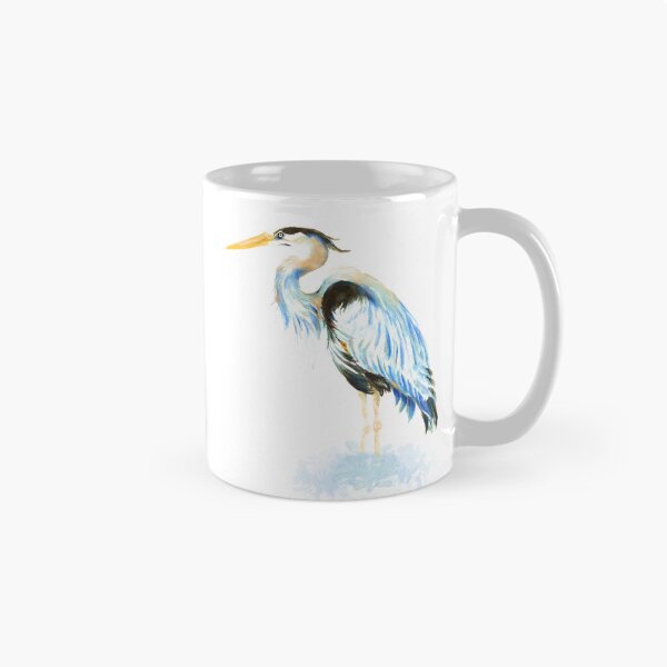Item preview, Great Blue Heron Watercolor Bird Art designed and sold by countrymouse.