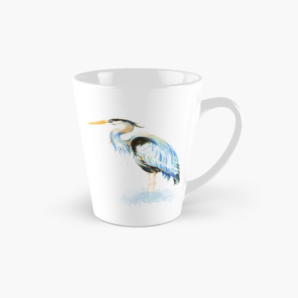 Item preview, Great Blue Heron Watercolor Bird Art designed and sold by countrymouse.