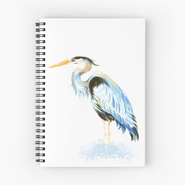 Item preview, Great Blue Heron Watercolor Bird Art designed and sold by countrymouse.